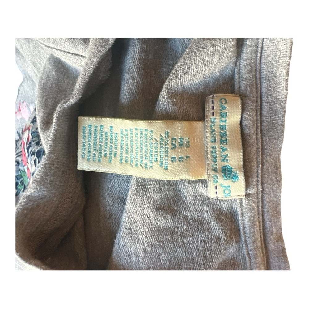 Caribbean Joe Women’s Long Sleeve French Terry Raglan Pullover – Size L - Picture 9 of 10
